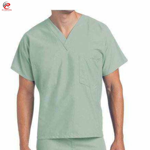 Wholesale Best Quality New Designer Style Knitted Customizable Medical Scrubs Unisex <b>Doctors</b> VNeck Male Nursing Uniform <b>Set</b> - Product Image 2
