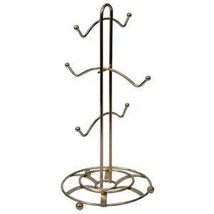 Metal <b>Mug</b> Hanger Vintage Scroll Crown <b>Black</b> Metal Coffee <b>Mug</b> Stand Kitchen Storage Tabletop Cup Display Tree <b>Mug</b> Holder - Product Image 2