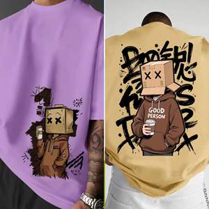 T-shirts d'été pour hommes de haute qualité, écologiques, à séchage rapide, en coton respirant, décontractés, personnalisés, unisexes, surdimensionnés, à manches courtes - Product Image 2