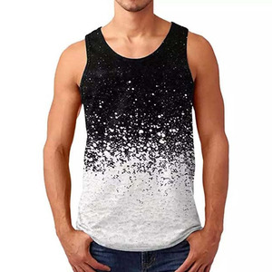 Débardeur décontracté pour homme, coupe confortable, séchage rapide, respirant, 100% coton, idéal pour la maison et les exercices en plein air - Product Image 1
