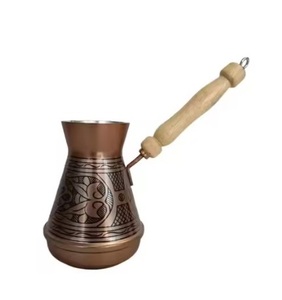 Brass Teapot Wedding Decor Luxury Coffee Pot Modern Style Turkish Coffee Pot Handcrafts <b>Tea</b> Serving Kettle Centerpiece Decor - Product Image 1