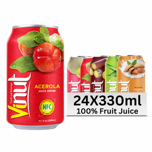 น้ำอะเซโรลาไร้น้ำตาล VINUT 330 มล. รับผลิตแบบ OEM ODM เครื่องดื่มฉลากส่วนตัว รุ่น Juice14 - Product Image 1