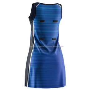 Vestido de Netball Ajustado sin Mangas para Mujer, Color Degradado, Estampado Sublimado, Absorbe la Humedad, Cuello Redondo, Ropa para Todas las Temporadas, con LOGO - Product Image 4