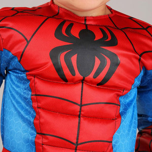Disfraz de Superhéroe para Niños, Mono Rojo y Azul, Traje de Halloween para Niños, Disfraz de Anime Personalizado, Poliéster - Product Image 5
