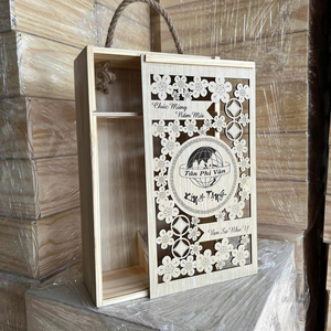 Caja de regalo de madera y bambú hecha a mano de lujo de estilo personalizado, madera de lujo reciclada para regalo, caja de almacenamiento decorativa para manualidades - Product Image 6