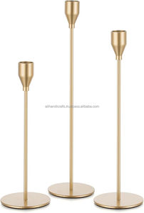 Support de bougie en métal noir de style vintage, grand volume, décoratif, porte-bougie pilier en métal, prix direct usine B2B - Product Image 2