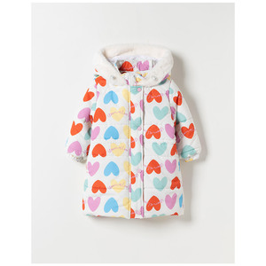 Chaqueta de Invierno con Estampado de Corazón Estilo Coreano OZKIZ para Niños de 2 a 6 Años, Ropa Larga a Prueba de Viento, Moda Infantil al por Mayor - Product Image 1
