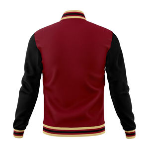 Chaqueta Varsity de Lona para Hombre con Diseño Personalizado, Impresa, Resistente al Viento, Transpirable y Reversible, para Universidad y Escuela Secundaria - Product Image 3