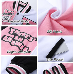 Chaqueta Varsity de Moda para Mujer, Chaqueta Bomber Ligera, Estilo Casual Urbano, Estilo Universitario, Prenda Exterior Moderna con Bolsillos - Product Image 4