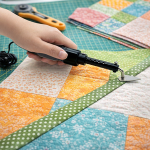 Wholesale DIY OEM/ODM Plastic 240V Mini Iron <b>Set</b> for Patchwork <b>Sewing</b> with Dual Temp 150C/230C and Stand - Product Image 3