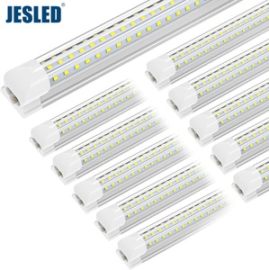 Shopled có thể kết nối D hình dạng rõ ràng Bìa LED ống bóng đèn 1ft ~ 8ft 72 Wát T8 LED cửa hàng ánh sáng với Plug <span class=keywords><strong>ETL</strong></span> CE giấy chứng nhận cho siêu thị - Product Image 2