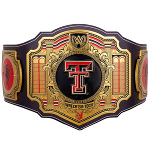 Cinturón de Campeonato Texas Tech Red Raiders para el Legacy Championship - Coleccionable Premium de Boxeo y Lucha Libre con Logotipo Personalizable en Color FITLER SPORTS - Product Image 1