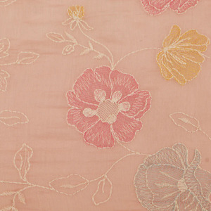 Tela de Bordado Premium con Textura de Malta, Tela de Poliéster Suave con Malla de Georgette y Encaje, Estampado Floral, Tela de Diseño para Vestidos de Novia - Product Image 2