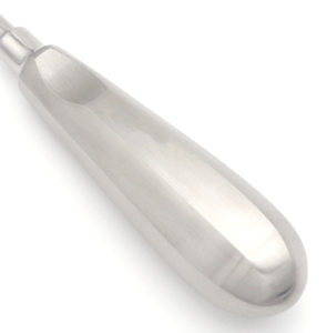 Bernard Root Tip Elevator Distal Angled 4mm 15.5cm Bayonet Syndesmotome Instrument d'extraction dentaire à manche creux chirurgical - Product Image 3