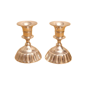Porte-bougie en laiton doré vintage, support de bougie en métal orné, porte-bougie conique pour centres de table de mariage et décoration intérieure - Product Image 5