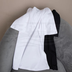 High Quality Men's 100% <b>Polyester</b> Blank Customizable Regular Fit Breathable <b>T</b>-<b>shirts</b> 180g Front logo Lightweight Wholesale - Product Image 6