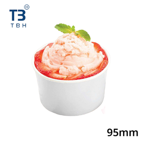 Gobelet en papier jetable de qualité supérieure pour crème glacée, 3,5 oz, petit pot à dessert pour les stands de restauration, les événements et les fêtes – Vendeur Malaisie - Product Image 1