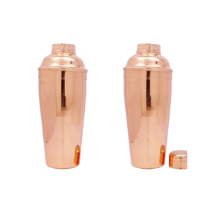 Juego de Coctelera de Cobre y Metal Único, con Logotipo Personalizado, Incluye Agitador de Cobre con Colador, Regalo de Navidad - Product Image 3