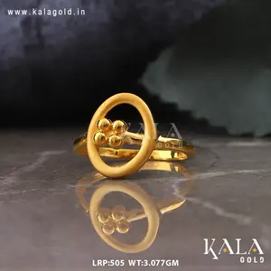 Bague élégante en or massif 18 carats pour homme et femme, finition brillante, tendance, à porter au quotidien, cadeau de mariage, de fiançailles, de fête, d'anniversaire - Product Image 2