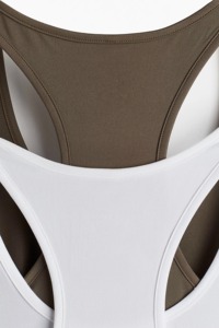 OEM Women's Plus Size Mesh <b>Back</b> Sports Yoga Vest Polyester Spandex MoistureWicking Eco-Friendly Gym Tank Top for Fitness - Product Image 5