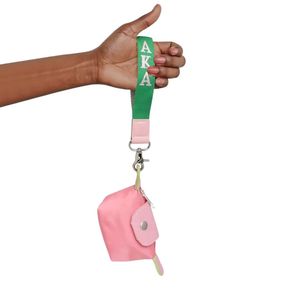 Bolso de Mano Mini con Correa de Muñeca de Nailon Rosa, Bolso Bandolera Pequeño de Moda para Mujer, Cartera de Viaje, Porta Teléfono - Product Image 5