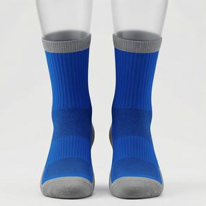 Men <b>Socks</b> Polyester Spandex Nylon Sports Running Breathable Moisture Wicking Athletic Gym Fitness Durable Customized Color Pair - Product Image 1