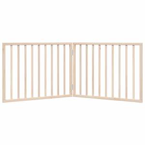 ชุดประตูรั้วกั้นสัตว์เลี้ยงแบบพับได้ ทำจากไม้ป็อปลาร์ ขนาด 63 นิ้ว จำนวน 2 ชิ้น - Product Image 4