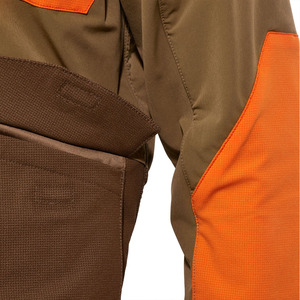 Men's Soft Shell <b>Jacket</b> Color Blocked Orange Brown Zip Fly Water Resistant Outdoor Hunting Coat Regular Fit Autumn Wear - Product Image 5
