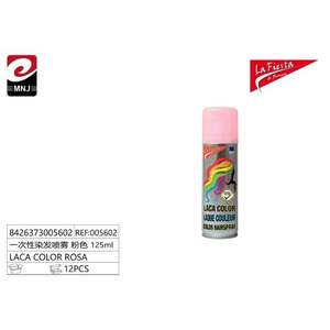 LACA COLOR ROSA Light <b>Pink</b> Disposable Hair Color <b>Spray</b> for Birthday & Festive Occasions - Product Image 3
