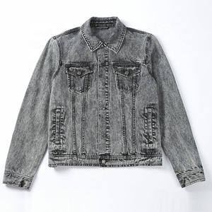 New arrival <b>men</b> trendy <b>cardigan</b> coat casual printed slim denim <b>jacket</b> - Product Image 6
