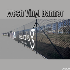 Custom Outdoor PVC Mesh <b>Banner</b> UV Printing Windproof Fence Advertising <b>Banner</b> for Promotion - Product Image 4