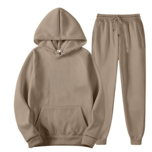 Conjunto de Sudadera con Capucha y Pantalones Deportivos de Forro Polar Personalizados para Hombre, Ropa Deportiva Informal de Dos Piezas, Traje Deportivo de Tela Suave con Logotipo Personalizado - Product Image 1