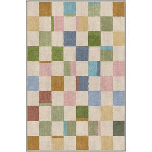 Tappeto Runner 2x5 Antiscivolo Lavabile in Lavatrice a Pelo Corto con Motivo Stampato per Corridoio, Cucina, Lavanderia, Camera da Letto, Bagno - Colore B - Product Image 5