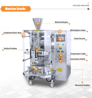 Máquina Empacadora Vertical de Polvo VFFS para Uso en Fábrica, Apta para Diversos Tipos de Polvo