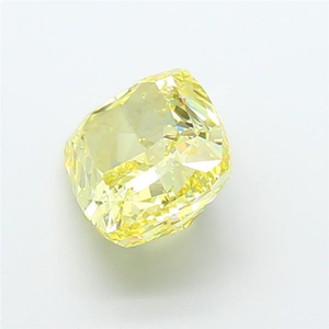 Diamant de laboratoire jaune vif élégant, taille coussin, choix brillant, bijoux de luxe, pierre précieuse lâche certifiée CVD - Product Image 3