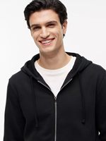 Sweat-shirt à capuche zippé en polaire personnalisé pour homme, coupe ample, couleur unie, avec poche avant, qualité supérieure, produits en gros