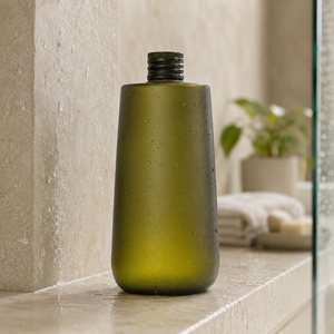 Custom Cylindrical Olive Green <b>Spray</b> Painted PET <b>Plastic</b> <b>Bottle</b> 5ml-2000ml Lotion Pump Cosmetic Packaging Silk Screen Printed - Product Image 6
