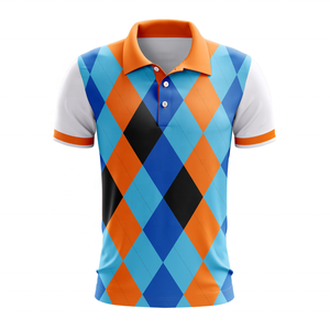 Camisas Polo para Hombre, Nueva Colección 2025, al por Mayor, con Bolsillo Personalizado, Estampado Digital con Patrón, Tela Jersey, Manga Corta, para Golf - Product Image 5