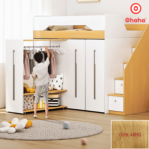 Lit superposé intelligent Ohaha avec armoire intégrée - GTTM014 - Product Image 1