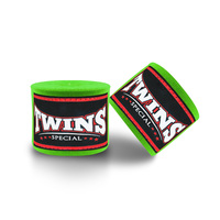 Bandages de boxe thaïlandaise MMA pour jumeaux, personnalisables avec logo, légers, respirants, en mélange de coton élastique, protection 5m