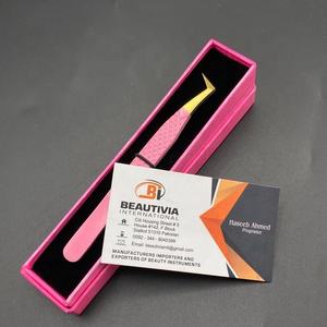 สีชมพูทองที่แข็งแกร่งจับขนตาแหนบที่ยั่งยืนสแตนเลสไฟเบอร์เคล็ดลับขนตาต่อขนตาแหนบ - Product Image 6