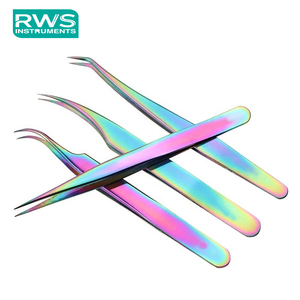 RWS INSTRUMENTS – Kit de pinces en acier inoxydable, couleur arc-en-ciel, outils chirurgicaux de précision, utilisation manuelle, Classe I, certifié CE, garantie 1 an - Product Image 1