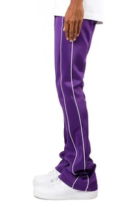 100% algodón logotipo personalizado polar Joggers pantalones de chándal alto 3D Puff estampado francés Terry Track pantalón hombres holgados pantalones apilados primavera - Product Image 5