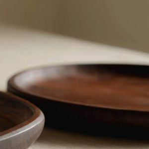 Bol décoratif moderne pour la maison, bol en bois scandinave, bol en bois Japandi, bol en bois style farmhouse - Product Image 6