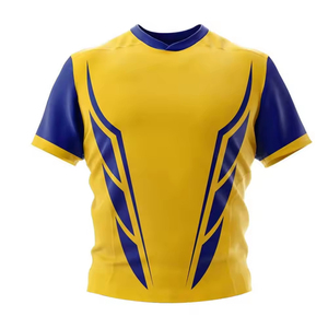 Tenues de rugby personnalisées respirantes en sublimation, uniformes de sport en gros, kits de rugby unisexes imprimés OEM, 100% polyester, séchage rapide - Product Image 4