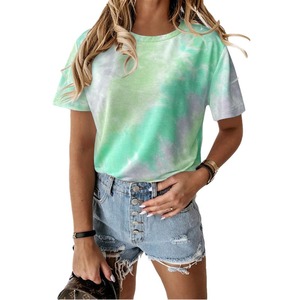 Camisetas de Manga Corta para Mujer, Primavera/Verano, Nuevas Camisetas de Manga Corta para Mujer, Camiseta/Blusa de Algodón al por Mayor para Mujer - Product Image 6