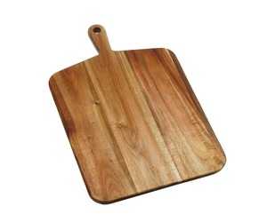 Planche à découper en bois de qualité supérieure, épaisse, durable, compatible avec les couteaux, finition lisse, avec poignée, design élégant, idéale pour la découpe, utilisation en cuisine - Product Image 1