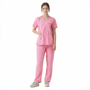 Conjunto de Uniformes Médicos para Mujer / Uniforme de Enfermería con Cuello en V - Uniforme de Entrenamiento para Hospitales - Product Image 5
