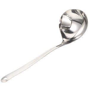 Silver Polished Stainless Steel Soup Ladle for Home & Restaurant Use Dishwasher Safe Heavy Duty Food Safe - Product Image 1