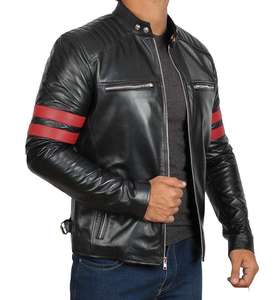 Veste en cuir pour homme de qualité supérieure, veste de moto en cuir véritable 2026, sur mesure - Product Image 5